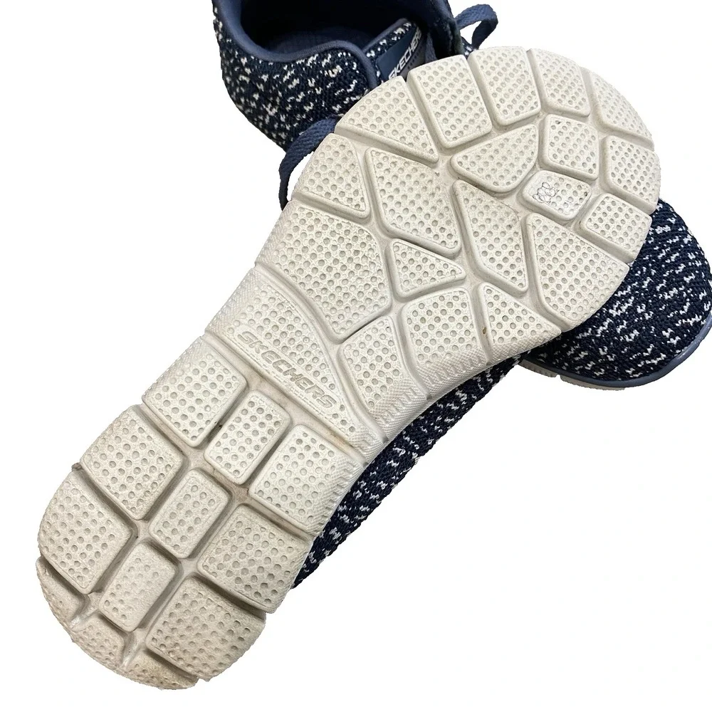 Skechers Athletics Shoes Women 9.5 EU 39.5 Blue Textile Stretch Running Everyday